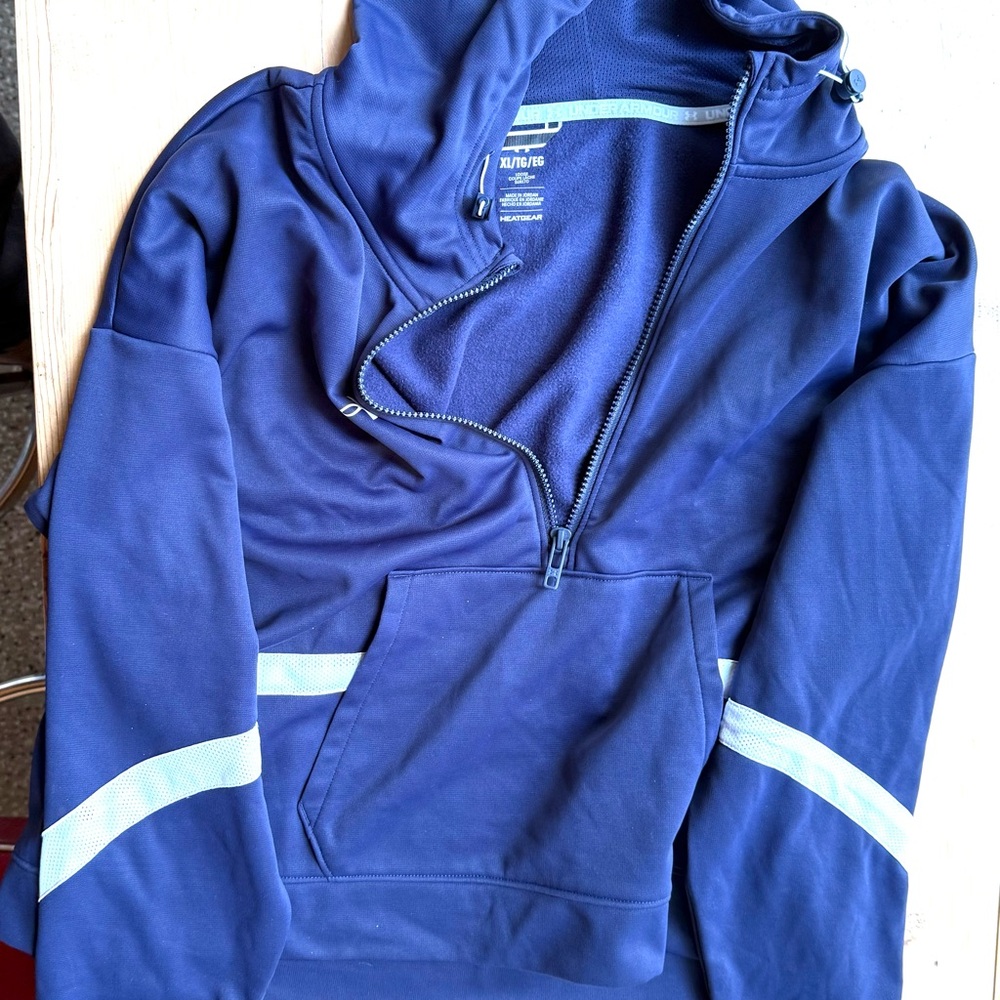 Navy Blue under armour Zip-Up Hoodie